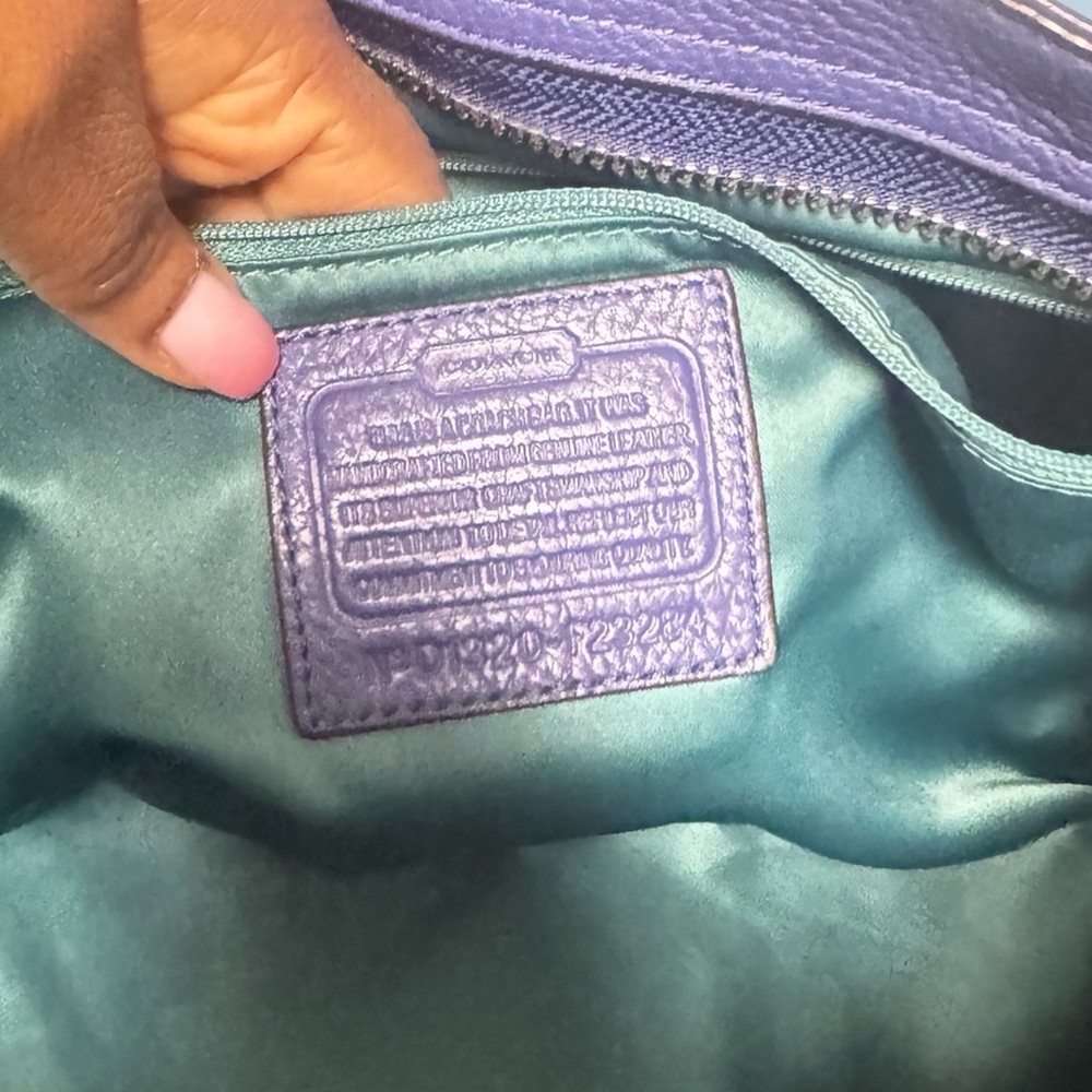 Coach Vibrant Purple Shoulder Bag - Picture 10 of 13